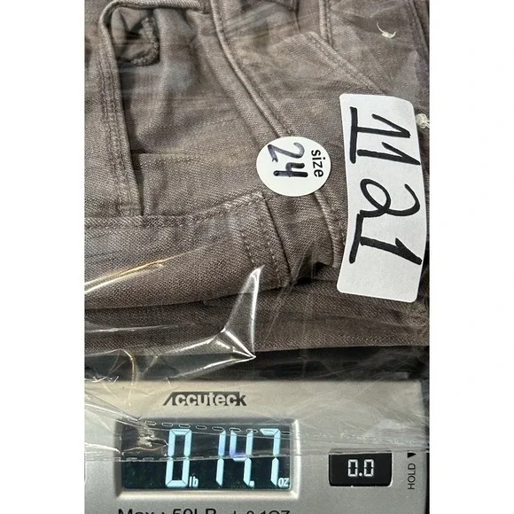 Ann Taylor Loft Women Modern Skinny Denim Pants Taupe Gray Size 24/00 Mid Rise - Picture 7 of 7